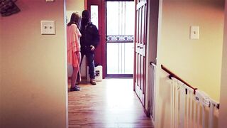 Ex-Wife has sex with the delivery man on concealed camera