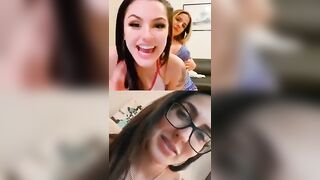 Brazilian lesbians chatting on the cam