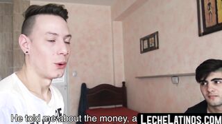 Beautiful straight Latino trades money for a huge raw dick