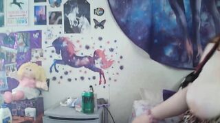 Talkative BBW fucks her Fat hairy Pussy
