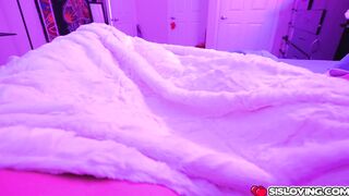 Stepbrother getting his dick rubbed by his stepsister