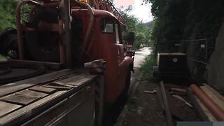 Short young thick sexy latina with amazing ass wraps pussy around a big cock outdoors