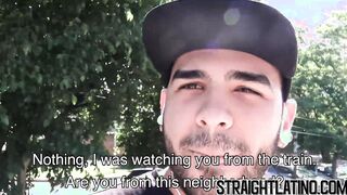 First time gay banging for macho Latino straighty