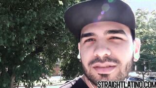 First time gay banging for macho Latino straighty
