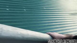 First time gay banging for macho Latino straighty