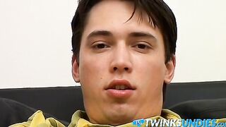 Kyle Valasek playing with his massive dick until he cums hard