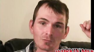 Younger amateur strokes his dick and releases his load