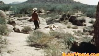 Classics porn video – Vintage gays lick balls after throatfuck sixtynine in desert