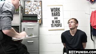 Cole Church a young officer dominates homo perp Darron Bluu