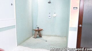 Cute Olive Glass got her hairy twat smashed after massage