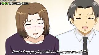 Hot busty babe fucks younger guy