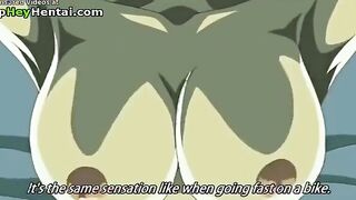 Hot busty babe fucks younger guy