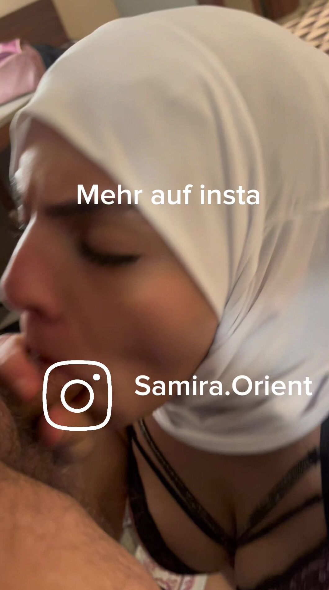 German Hijab Muslim Girl Sucking