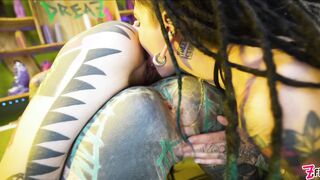 Anuskatzz and Serpienta get their holes gaped