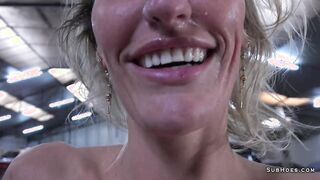 Busty Anouk Grey shows amazing squirting