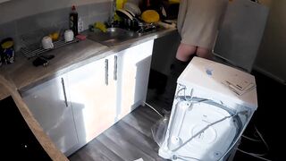 Horny Amateur Wife Seduces Plumber In Kitchen