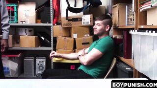 Ebony jock thief caught by mixedrace police bareback