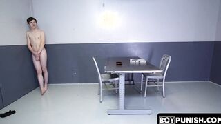 After being sucked off the officer attacks the young man who was stealing