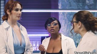 Avery Jane fucked by her two trandroids