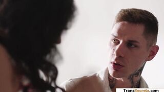 I got anal dicked by my shemale stepmom