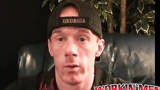 Mature punk plays with his hard cock and shoots out a load