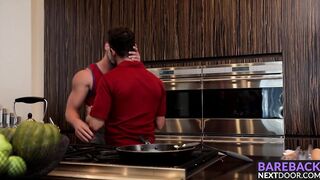 Daddy Dean drilling hard and barebacking Johnny Riley