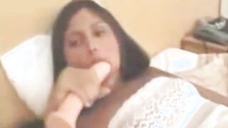 Amazing Patricia Rides Two Cocks