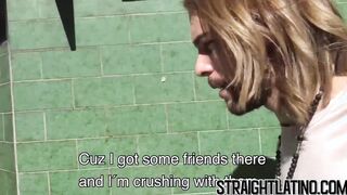 Sweet Latino turning gay after his first man to man sex