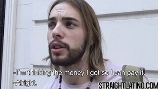 Sweet Latino turning gay after his first man to man sex