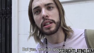 Sweet Latino turning gay after his first man to man sex
