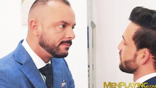 I paid my tailor with a rough ass fuck for measuring my suit