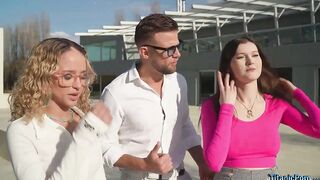 Ariana Shine And Geisha Kyd Have Threesome With Dude