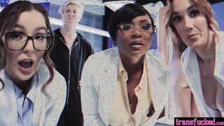 Three tranny dolls fucked hot doctors