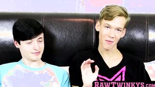 Twinks tight opening is screwed without any protection and takes astounding burdens