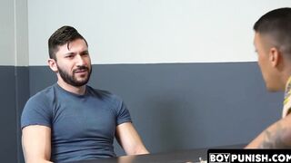 In custody jock sucks cock and rawrides out