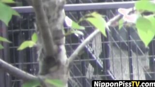Japanese women furtively taped as they are pissing
