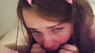 Real Amateur Deepthroats Cock And Swallows