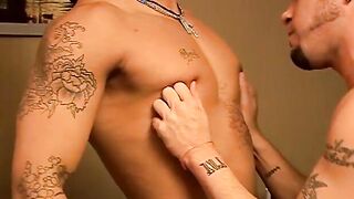 Bubble butt Latino has his tight ass drilled hard missionary
