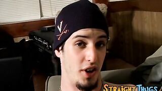 Straight guy playing guitar and jacking off his hairy cock