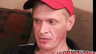 Older amateur has a fun time stroking his cock on the couch