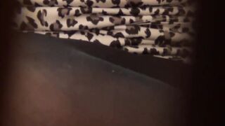 Japanese lady starts rubbing on her cunt while moaning