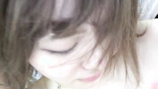 Sensitive woman who is cum while crying in double acme inserted at the same time 1of5