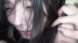 Sensitive woman who is cum while crying in double acme inserted at the same time 4of5