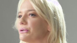 Naughty blonde MILF enjoys masturbation