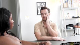 White dude making big tits ebony squirt