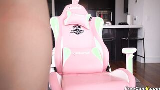 Phat Ass College Babe Finger Fucks and Squirts Hard