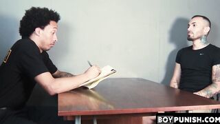 Juzzdrenched black jock interracial fucks with pierced perp