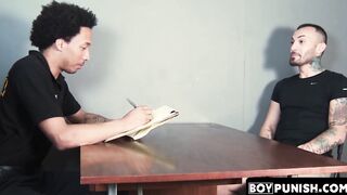 Juzzdrenched black jock interracial fucks with pierced perp