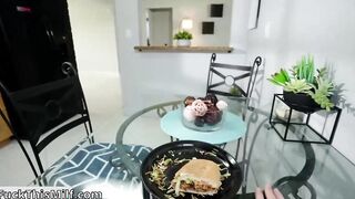 Milf Kali Roses tells stepson, ＂I know you saw me masturbating in the Shower