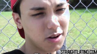 Straight latin guy turned gay blows dick before anal sex